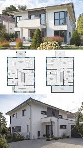 Stadtvilla Modern Mit Walmdach Garage Balkon Bauen Haus Grundriss Ideen 5 Zimmer 220 Qm Haus Grundriss Walmdach Balkon Bauen