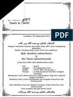 Download contoh surat undangan contoh surat undangan tahlil 40 100 1000 hari haul nah untuk memudahkan anda membuat surat. Undangan Tahlil 1 Lembar Isi 2