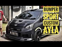 Daihatsu ayla type x 1000cc manual transmition otr kredit : Modifikasi Bumper Ayla Youtube