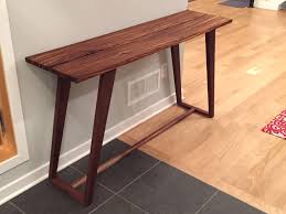 Hall Entry Table Zebrawood And Black Walnut Zebra Wood Entryway Tables Entry Table