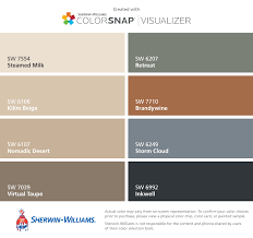 View interior and exterior paint colors and color palettes. I Found These Colors With Colorsnap Visualizer For Iphone By Sherwin Williams Steamed Milk Sw 7554 Kilim Beige Sherwin Williams Paint Colors House Colors