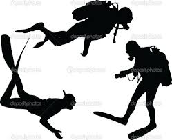 Scuba Divers Silhouette Collection Silhouette Vinyl Scuba Diver Tattoo Silhouette