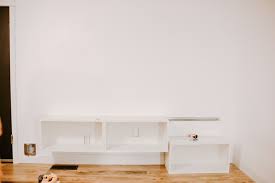 Metal kitchen shelf ikea floating nightstands plans. Diy Floating Sideboard Tutorial Petite Modern Life