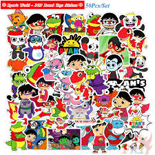 The ryan's world brand has partnerships and products with colgate, nickelodeon, bonkers toys, roku, and walmart. Ryan S World Pop Brand Cartoon Toys Stickers 50pcs Set Diy Fashion Luggage Laptop Skateboard Decals Doodle Stickers Shopee Philippines