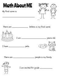 Welcome to google drive, the new home for google docs. 1st Grade Math About Me Worksheet By Becca Pachie Tpt