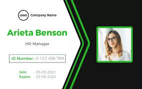 Personalizing an id card is as simple as selecting a template, editing, and sharing. Id Card Templates Id Card Designs Photoadking