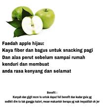 Buah apel umumnya memiliki warna merah dan hijau pada bagian permukaan kulitnya. Fit Guide By Js Kebaikan Epal Hijau Dalam Diet Facebook