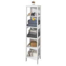 Sobuy Bzr14 W Badregal Mit 5 Ablagen Bad Hochschrank Standregal Küchenregal Weiß