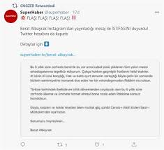 Hazine ve maliye bakanı berat albayrak'ın instagram hesabından bu akşam yapılan açıklamada istifa ettiği duyuruldu. Mizrak Cuvala Sigmadi Berat Albayrak Istifa Etti