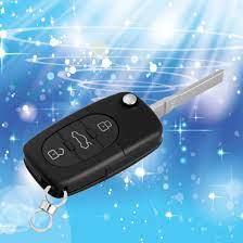 Hotsale New High Quality Black Replacement Remote Key Case Fob 3 Buttons Uncut Blade For Audi A2 A3 A4 A6 Tt Interior Accessories Audi Audi A2