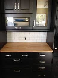 Pin By Alexis Mclane On Dream House Kitchen Cabinet Styles Butcher Block Countertops Black Cabinets