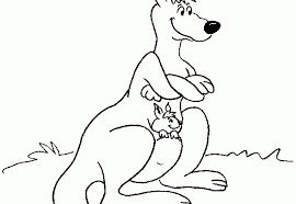 صور رسمات كنغر للتلوين Kangaroo موقع موسوعة الصور