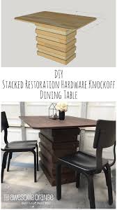 We would like to show you a description here but the site won't allow us. Diy Stacked Restoration Hardware Knockoff Dining Table The Awesome Orange