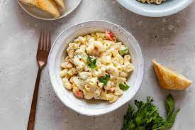 This classic macaroni salad is my mama's famous recipe, made with tender macaroni, salty green olives, and a perfect creamy dressing. Easy Amish Macaroni Salad My Baking Addiction