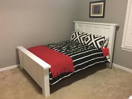 This Plan Makes A Bed Frame For A Full Size Mattress Although A Full Size Mattress Should Be Sta In 2020 Full Size Bed Frame Diy Full Size Bed Frame Full Bed