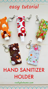 Handy little octopus hand sanitizer keychain cozy by crochet boss online made using worsted weight yanr and a 4.00mm crochet hook. Easy Fabric Hand Sanitizer Holder Crafty For Home