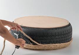 For detailed written instructions on this project, go to our website and the b. How To Make Turn An Old Tire Into A Rope Ottoman Diy Crafts Handimania