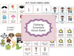 While the family is playing board games together, tots and preschoolers are learning important skills like taking turns, following directions, and being a good sport. Following Directions Action Game Following Directions Following Directions Games Following Directions Activities
