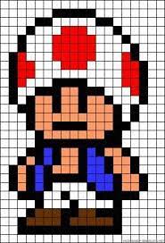 pixel art toad perlerbeads hamabeads beads pixelart guerreirageek nerd geek gamer diy perler bead mario coloriage de colombe avec branche