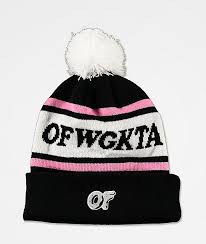 Black And White Beanie Odd Future Ofwgkta Black Pom Beanie Zumiez Beanie Pom Beanie Knit Beanie