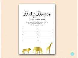 Make sure you do not duplicate. Gold Jungle Safari Baby Shower Game Package 2 Printabell Express
