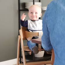 Abiie beyond wooden high chair with tray. Wooden Design Forward High Chairs Elegant High Chair
