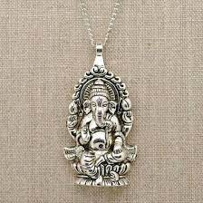 Attractive Silver Ganesha Pendant Necklace 6 Necklace Lengths Ganesha Pendant Delicate Diamond Necklace Ganesh Pendant Skip to the beginning of the images gallery. pinterest