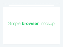 Download Free Minimal Flat Web Browser Mockup Psd Titanui