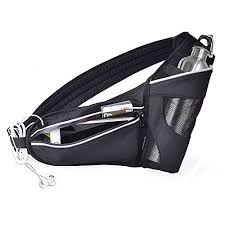 Jkmeoo Outdoor Sports Belt Waist Bag With Water Bottle Holder Water Resistant Workout Waist Bag Pack With Running Hydration Belt Flip Belt Hydration Waist Pack