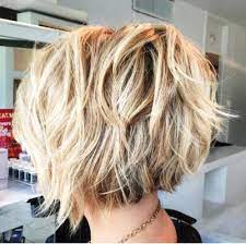 Inverted Piecy Messy Bob Hair Styles Short Hair Styles Thick Hair Styles