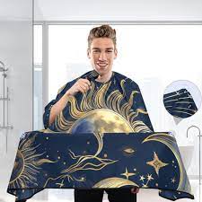 Amazon.com: Kigai Hair Cutting Cape for Men & Women Sun Moon Waterproof  Barber Cape Professional Hairdressing Salon Styling Cape with Adjustable  Closure Snap : Beauty & Personal Care
