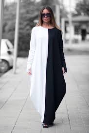 Clothing Autumn Black And White Maxi Dress Woman Plus Size Dress Long Dress For Women Long Winter Dress By Eug Fashion Dr0159pm Black White Maxi Dress Plus Size Long Dresses Eug