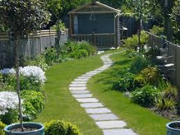 Garden Design Long Narrow Pathways 45 Ideas In 2020 Narrow Garden Garden Design Layout Garden Design