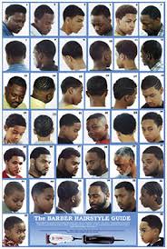 Barber Haircut Chart The Barber Hairstyle Guide Poster For