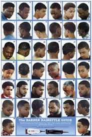 barber haircut chart the barber hairstyle guide poster for