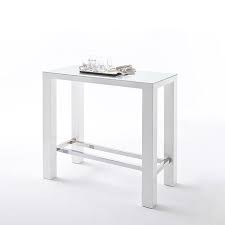 Jam High Bar Table Rectangular In White Gloss And Glass With Images High Bar Table White Bar Stools Glass Bar Table