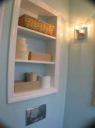 How much does it cost to put a cabinet in a bathroom? I M Totally Obsessed With Recessed Shelves Like These I Wanna Put On In The Bathroom Above The Toilet And Another In The Recessed Shelves Shelves Room Shelves