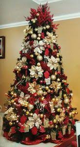 Ideas En Decoracion De Arboles De Navidad Color Rojo Decoracion De Arboles De Navidad Moder Floral Christmas Tree Christmas Tree Wallpaper Gold Christmas Tree