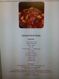 Varknek Steak Potjie Food Recipes Bisto