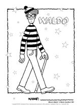 You can take advantage of this coloring page to create a teaching opportunity about colors and counting. Where S Waldo Activity Kit I Wheres Waldo Childrens Books Activities Coloring Pages