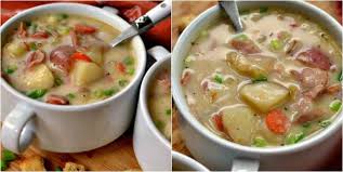 Creamy Ham And Potato Soup Recipe Creamy Potato Potato Soup Easy Ham Soup