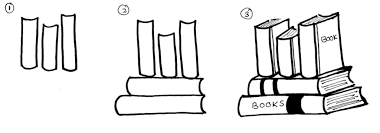 How To Draw Stacked Books Stopka Knig Knigi Risunok