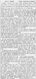 Obituary for Sam John BARRIS (Aged 43)