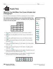 8.3 puzzle time answers algebra 2. 9 3 Puzzle Time 1 Pdf Name Date 9 3 Puzzle Time What Do You Get When You Cross A Snake And A Kangaroo Write The Letter Of Each Answer In The Box Course Hero
