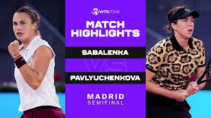 There are no recent items for this player. Aryna Sabalenka Vs Anastasia Pavlyuchenkova 2021 Madrid Semifinals Wta Match Highlights Youtube