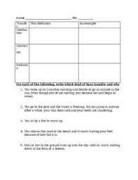 Also includes a spreadsheet to show how the calculations have been done. Heat Transfer Worksheet By Mrs Lowery Teachers Pay Teachers