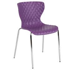 Purple Plastic Stack Chair Lf 7 07c Pur Gg Flash Furniture Contemporary Desk Furniture