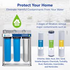 Express Water Whole House Water Filter 3 Stage Home Water Filtration System Sediment Charcoal Carbon Filters Includes Pressure Gauges Easy Release And 1 Inch Connections Walmart Com Walmart Com