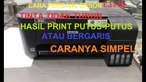Sebagai pola kami menggunakan printer l300 dimana printer epson premium glossy dan quality standard ini dapat menjadi referensi untuk anda yang memiliki nasib yang sama, multi settingannya silakan anda buka properties printer, pilih main, pada kolom print preset pilih epson premium glossy. Cara Perbaiki Epson L3110 Hasil Print Putus Putus Epson L3110 Hasil Print Bergaris Youtube