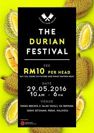 Fiesta durian atau kendurian akan diperluas dan dijadikan sebagai budaya baharu di negara ini, ujar menteri pertanian dan industri asas tani, datuk seri ahmad shabery cheek. Pesta Durian Tapi Tiada Durian Eintan Nurfuzie Lifestyle Beauty Travel Tips Rawatan Kucing Review